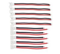 ZYGY 10PCS 51005 51006 1S 2 Broches mâle et Femelle Prise modèle Drone Accessoires Petite tête Blanche Prise de Batterie Fil 22 n° Fil de Silicone mâle avec connecteur Femelle