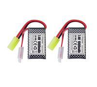 ZYGY 2PCS 7.4V 1000mAh Odamiya Plug Lithium Batterie pour 9300 9310 9305E 9304E 9303E 9302E 9301 9201E Voiture RC, Bateau Télécommandé, Drone, Batterie Quadcopter