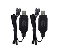 ZYGY 2PCS câble de Charge USB pour Bateau télécommandé BLLRC L100 Chargeur de Batterie au Lithium HONGXUNJIE HJ808 Bateau télécommandé Jouet Bateau télécommandé Haute Vitesse