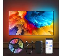ZYHAOYAN Convient pour 55-65in LED Lights for TV, Intelligent LED Lights Strip, Same Screen with TV Voice Control Adjustable Colour Easy Installation Convient pour TV Backdrop, Computer