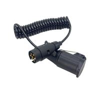 ZYHARUKO Adaptateur électrique résistant à l'usure 12 V 7 broches vers 13 broches - Câble en spirale - Câble de remorquage ABS - Connecteur de câblage de remorque