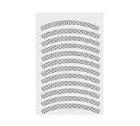 ZYHARUKO Autocollants réfléchissants imperméables et réfléchissants pour cadre de roue de vélo