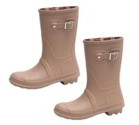 ZYHARUKO Bottes de pluie hautes pour femme - Bottes de pluie imperméables pour fille et femme avec semelles confortables - Bottes de pluie de protection contre les inondations