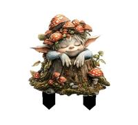 ZYHARUKO Bouchon de sol de jardin en acrylique - Sculpture créative en forme de champignon - Sculptures multifonctionnelles - Figurine de champignon - Art moderne - Piquet de jardin