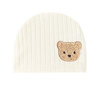 ZYHARUKO Chapeau de bébé dessin animé nouveau-né hôpital non fluorescent Crâne Coupe-vent Coton Unisexe Garçons Fille Printemps Bébé Coiffe Fille Garçon, Ours beige., taille unique