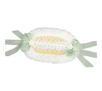 ZYHARUKO Chapeau de paille respirant confortable victorien avec nœud en dentelle florale pour fête à thème