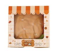 ZYHARUKO Chapeau d'hiver pour animaux de compagnie Hamburger pour petites races en peluche pour chien, couvre-chef de chien de dessin animé, chapeaux respirants pour animaux de compagnie