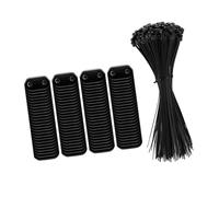 ZYHARUKO Clips de fixation incassables pour brise-vue d'extérieur avec attaches en PVC pour pelouse, terrasse, clôture, tapis de clôture, clips de montage résistants aux intempéries