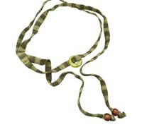 ZYHARUKO Collier en cordon de coton tissé à la main avec motif à rayures vibrantes - Bijoux artisanaux pour un usage quotidien, fêtes, festivals, festivals de musique, taille unique, Comme décrit