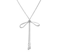ZYHARUKO Collier long avec nœud simple et cordon de serrage - Nœud papillon - Pompons géométriques - Léger et confortable - Accessoire ras du cou - Collier à porter au quotidien