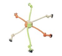 ZYHARUKO Corde à tirer pour chien - Favorise le collage et réduit l'ennui - Activité de mastication sûre - Corde en coton à 6 têtes pour chiens de races