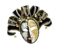 ZYHARUKO Costume de bal masqué vintage vénitien, bouffon, carnaval, cosplay, fête d'Halloween pour femmes et hommes, décorations murales