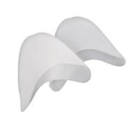 ZYHARUKO Coussinets de protection en gel de silicone pour pointe de ballet avec trou respirant - Coussin de l'avant-pied - Haute élasticité, Blanc sans pores, Taille unique