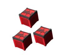 ZYHARUKO Cube de média au charbon actif pour aquarium, couleur rouge, composant renouvelable pour l'eau et l'absorption des impuretés, filtre automatique circulation de l'eau des aquariums