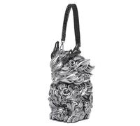 ZYHARUKO Élégant sac à bandoulière Kylin avec sangle réglable, sac à main spacieux en PVC, sac à main de soirée tendance pour un sac à bandoulière tendance essentiel au quotidien, Argenté., One Size