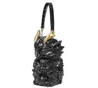 ZYHARUKO Élégant sac à bandoulière Kylin avec sangle réglable, sac à main spacieux en PVC, sac à main de soirée tendance pour un sac à bandoulière tendance essentiel au quotidien, Noir , One Size