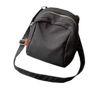 ZYHARUKO Élégant sac à bandoulière unique résistant à l'usure en tissu Oxford léger avec compartiments organisationnels pour le travail, les voyages, bandoulière réglable, sac de travail, Noir , One