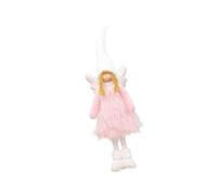 ZYHARUKO Élégante poupée angélique en peluche décorative pour salon, fête de Noël, décoration de mariage, décoration d'étagère, poupée veloutée douce de qualité supérieure