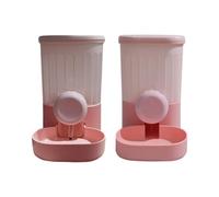 ZYHARUKO Ensemble de gamelles surélevées pour chien - Résistant aux fuites - Distributeur amovible en métal - Design gain de place - Mangeoires automatiques pour animaux de compagnie et fontaine à eau