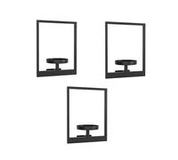 ZYHARUKO Étagère murale en fer pour jardinière verticale et décoration d'intérieur - 3 pièces