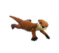 ZYHARUKO Figurine articulée mobile Lutra imprimée en 3D - Figurine animalière réaliste - Accessoire de décoration de bureau