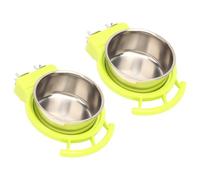 ZYHARUKO Gamelle anti-griffures pour perroquet avec base renforcée pour plus de stabilité - Convient à la plupart des enclos à oiseaux - Excellent pour les gros becs et perruches pour perroquets et