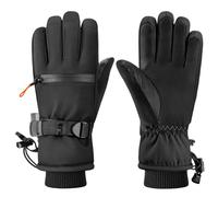 ZYHARUKO Gants de ski thermiques avec doublure en polaire et poignets élastiques pour snowboard, cyclisme et trajets d'hiver - Gants isolants pour l'hiver