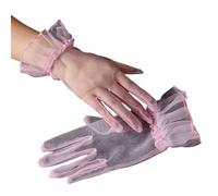 ZYHARUKO Gants de soirée élégants en tulle pour femme des années 1920 Blanc, a, taille unique