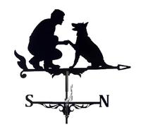 ZYHARUKO Girouette architecturale adaptée pour les toits de jardin, facile à assembler, pavillons en fer, guide de direction du vent, girouette décorative