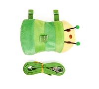 ZYHARUKO Harnais et laisse pour petits animaux de compagnie avec clochettes de sécurité pour promener les lapins furets hamsters avec clochettes de sécurité