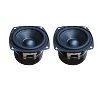 ZYHARUKO Haut-parleur carré extérieur double aimant conducteur acoustique clair boîtier en caoutchouc métal pour aventures, voiture, camping, extérieur avec basses