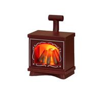 ZYHARUKO Lampe de cheminée pour maison de poupée 1/12 avec effet flamme vacillante LED effet flamme accessoire minaiture meubles miniature lampe de cheminée