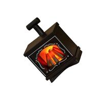 ZYHARUKO Lampe de cheminée pour maison de poupée 1/12 avec effet flamme vacillante LED effet flamme accessoire minaiture meubles miniature lampe de cheminée