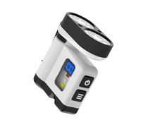 ZYHARUKO Lampe de poche compacte 10 LED étanche 4 modes faisceau réglable USB C rechargeable lampe de poche portable avec écran LCD