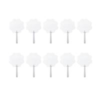 ZYHARUKO Lot de 10 éventails à main avec surfaces vierges pour créer un éventail unique de sublimation de mariage et de fête