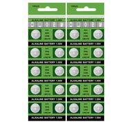 ZYHARUKO Lot de 10 piles bouton alcalines 364/LR621 haute capacité AG2/LR726/396 pour montres et jouets