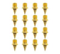 ZYHARUKO Lot de 16 pointes de piste et croix en alliage d'acier de 6,35 mm pour chaussures de piste, pièce de rechange pour aiguilles de terrain durables