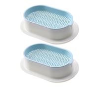 ZYHARUKO Lot de 2 pots de fleurs en herbe pour chat - Convient pour la plantation d'intérieur - Grande capacité