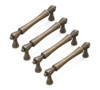 ZYHARUKO Lot de 4 poignées de placard antiques de style français vintage résistantes à l'usure pour salle de bain et commode
