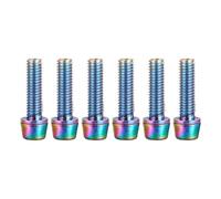 ZYHARUKO Lot de 6 boulons d'étrier de frein de vélo de montagne en alliage pour installation de porte-bidon, durable, boulons de tige de vélo