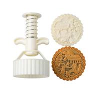 ZYHARUKO Moule à gâteaux double taille Jades Lapins Dragon Outil de cuisson en ABS robuste pour festival d'automne Moules pour la cuisson au four