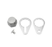 ZYHARUKO Moulinets de pêche avec poignée gauche/droite, plaque de verrouillage, vis, écrou, pièce de verrouillage pour appât, pour main gauche et droite