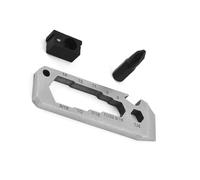 ZYHARUKO Outil de défense multifonction pour petits pied-de-bière, tire-clous, décapsuleur, règle, outil de défense pour les démolitions, mousqueton, décapsuleur