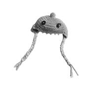 ZYHARUKO Perruques drôles tressées pour animaux de compagnie - Laine douce et dents feutrées - Confortable et respirant - Facile à porter pour chats et chiens - Chapeau confortable pour animal