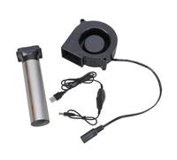 ZYHARUKO Petit ventilateur de barbecue électrique 5 V avec contrôleur de vitesse variable pour barbecue