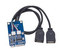 ZYHARUKO Plug and Play Adaptateur USB convertisseur PCIe vers câble Wifi A+E vers 2 x USB 2.0 Accessoires informatiques Câble de conversion