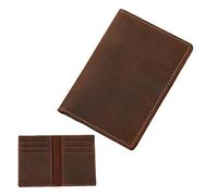 ZYHARUKO Porte-cartes en cuir synthétique pour un usage quotidien élégant pour permis de conduire et cartes de crédit, accessoire professionnel pour homme, fentes horizontales pour cartes, 8 cartes