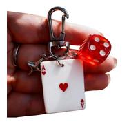 ZYHARUKO Porte-clés à la mode sur le thème des blocs de jeu avec breloques multiples pour article quotidien accessoire de sac multi-breloques, Rouge, taille unique