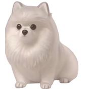 ZYHARUKO Porte-clés souvenir pour poils d'animaux domestiques - Figurine miniature de chien - Boîte de rangement - Porte-clés transparent pour poils d'animaux