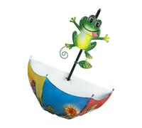 ZYHARUKO Pot de fleurs mural en forme de parapluie en fer à suspendre avec ornement animal pour balustrades de fenêtre